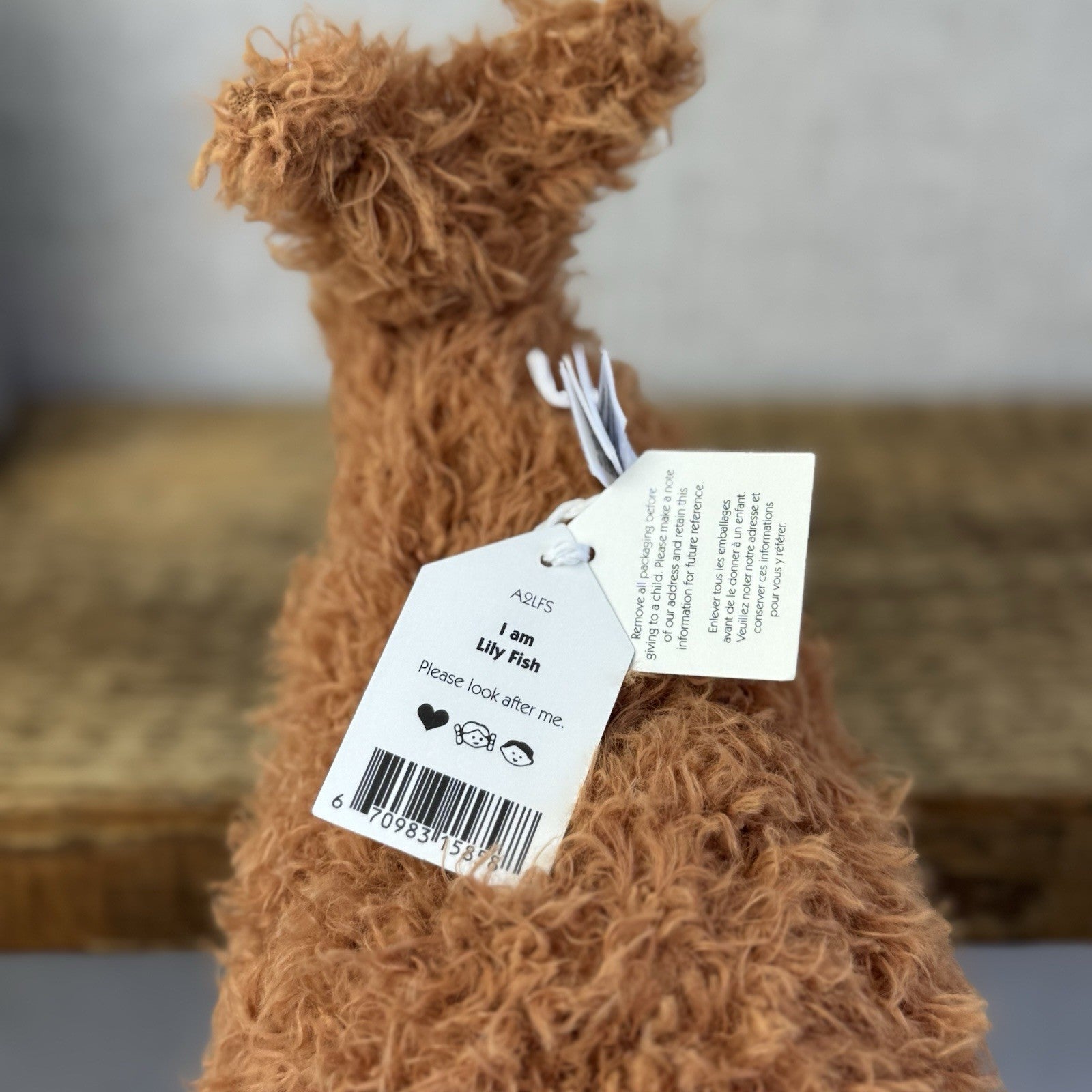 Jellycat Amuseable Lily Fish - Fish & Chips Selfridges Exclusive Soft Toy Tags