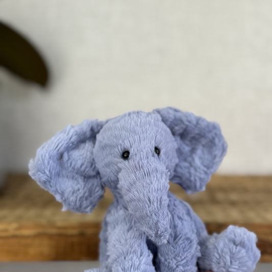 Jellycat Baby Fuddlewuddle Elephant - Fuddlewuddle Tiny Blue Elephant 4” (#2)