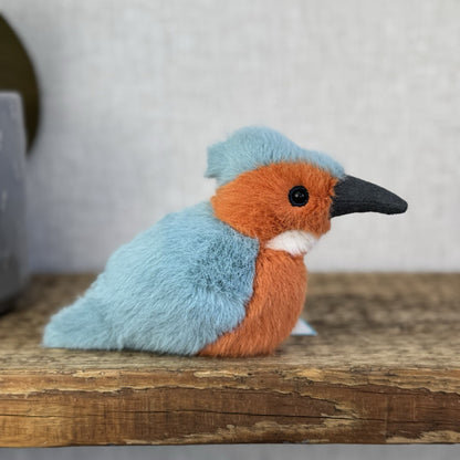 Jellycat Birdling Kingfisher - Small Fluffy Beanie Bird Plush Pocket Pal Tags 5"