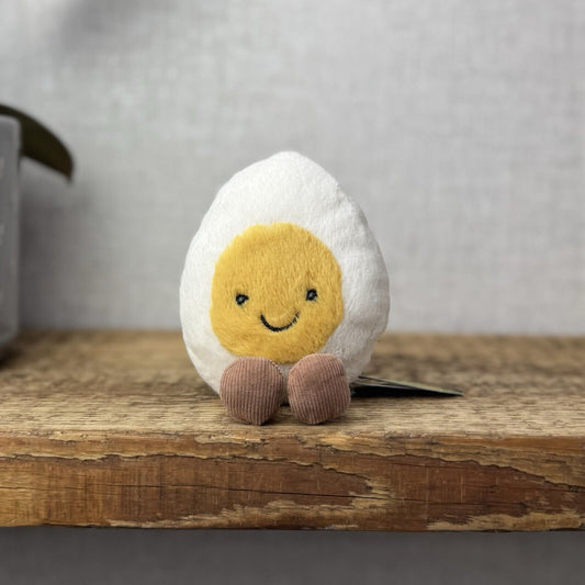 Jellycat Amuseable Happy Boiled Egg - Little Egg With Feet Soft Toy Beanie Plush