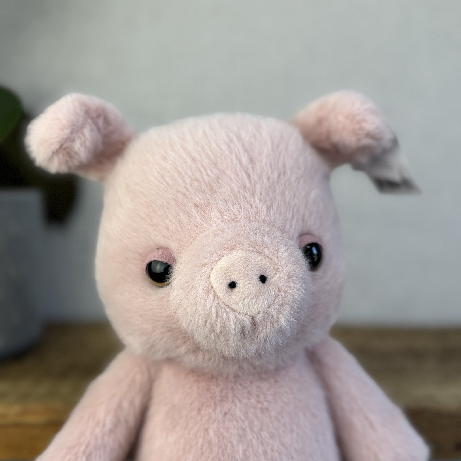 Jellycat Beepi Pig - Medium Fluffy Pig Beanie Soft Toy Cute Farm Plush 12"