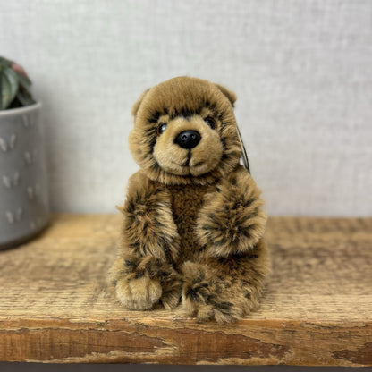 Living Nature Animal Soft Toy - Small Brown Bear Plush Eco Plush Toy New Tags 6"