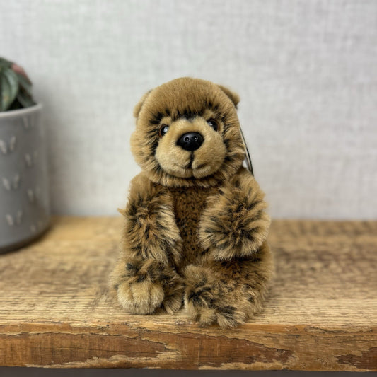 Living Nature Animal Soft Toy - Small Brown Bear Plush Eco Plush Toy New Tags 6"