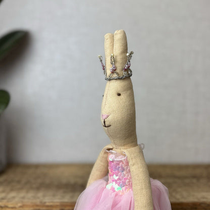 Maileg Medium Bunny Princess - Crown, Dress, Bloomers & Gold Shoes - Early 2012
