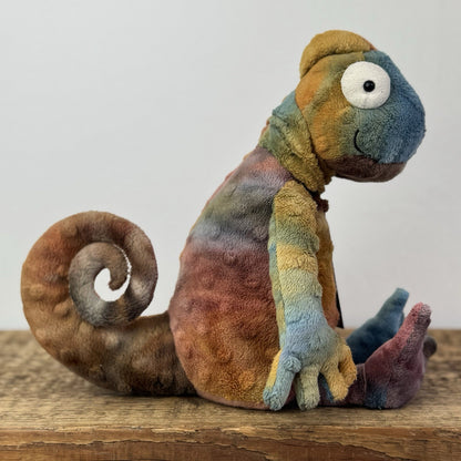 Jellycat Colin Chameleon - Jellycat Multicoloured Lizard Soft Toy - Medium 12"