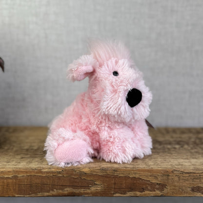 Jellycat Small Pink Truffles Dog Puppy- Floppy Dog Pillow Beanie Rare 7”