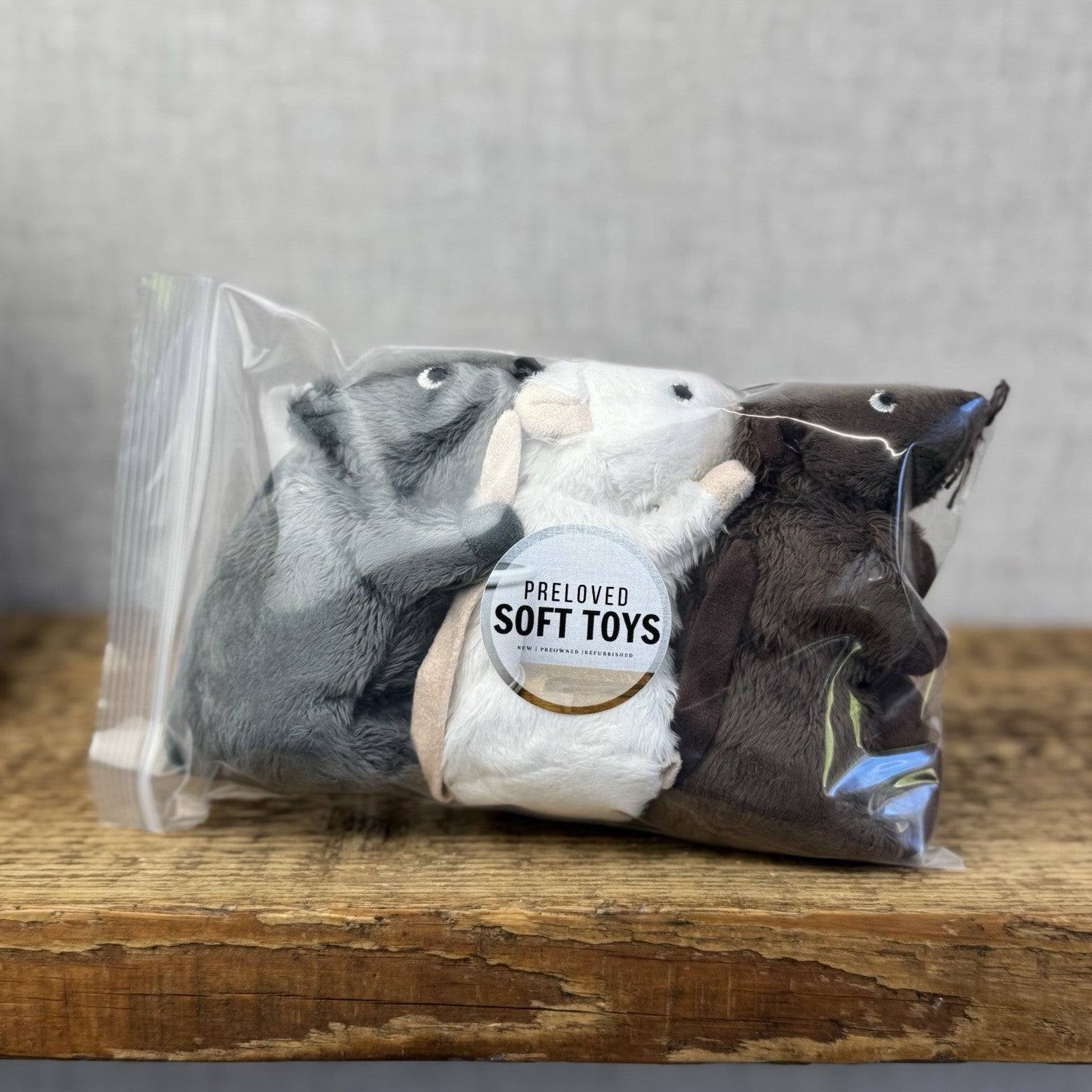 Ikea Gosig Mus Plush Mouse - Small Grey Mouse Soft Toy Discontinued Plush 4"