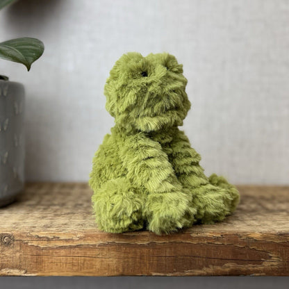 Jellycat Small Fuddlewuddle Frog - Small Green Textured Frog Beanie Retired 6”