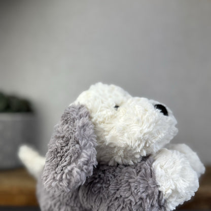 Jellycat Tumblie Sheepdog Grey & White Puppy Dog Soft Toy Plush Dog 12" (#4)