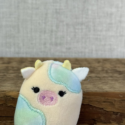 Squishmallow Squishville - Candess Cow - Pink/Cream Cow 2" (Multi Buy Discount)
