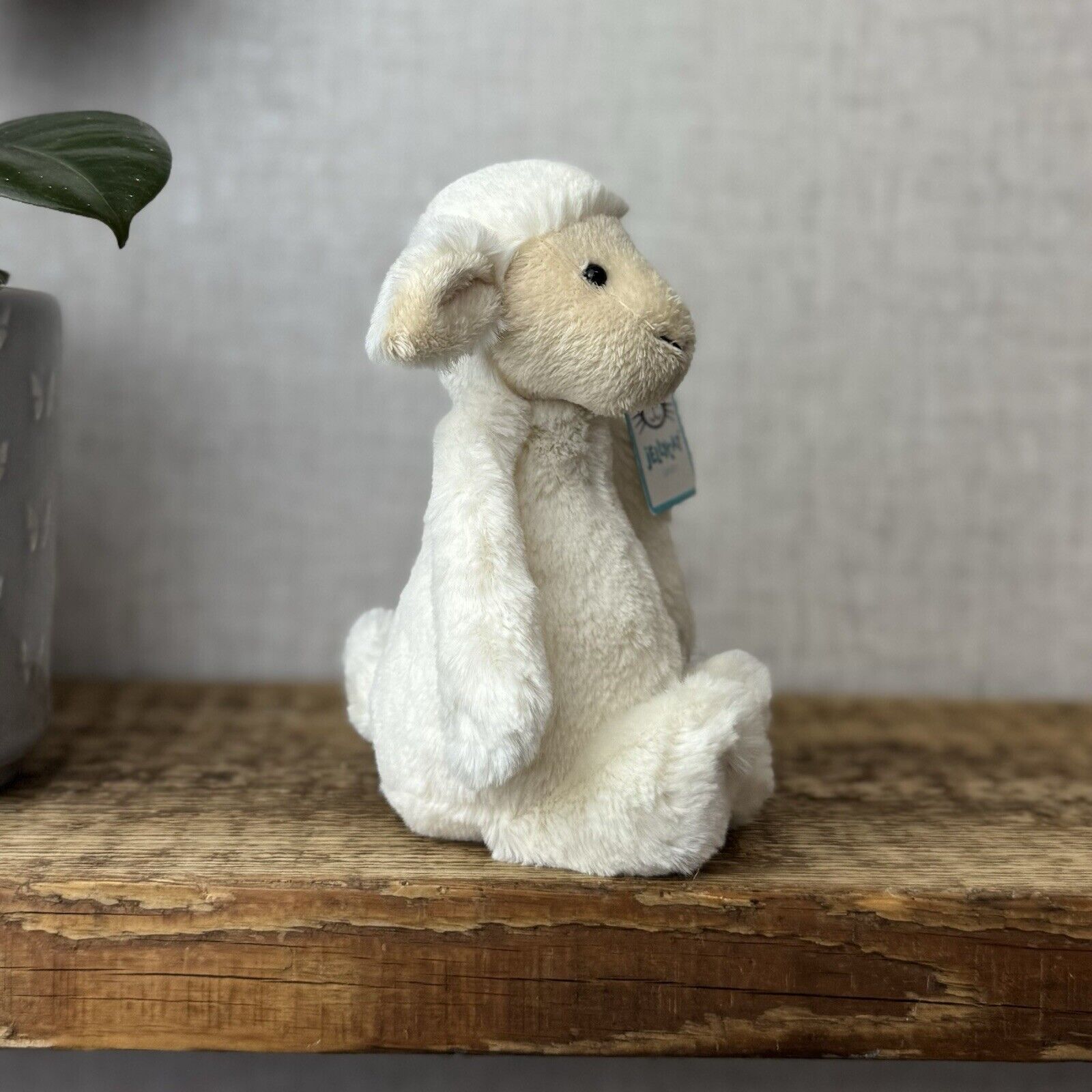 Jellycat Small Bashful Lamb Soft  Plush - Small Bashful Lamb Old Style Old Tags