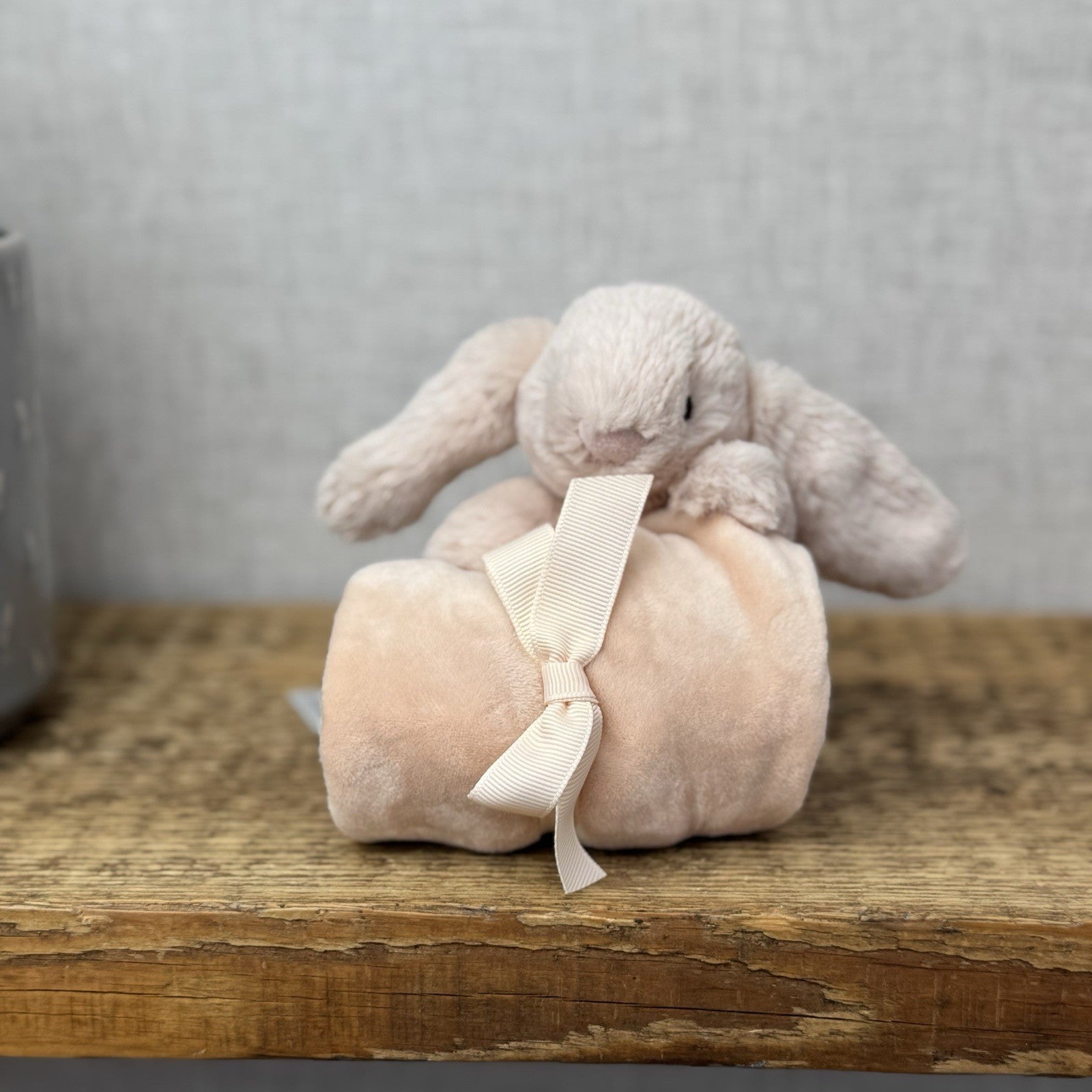 Jellycat Smudge Bunny  - Smudge Comforter Soft Toy Peachy Bunny Soother (#2)