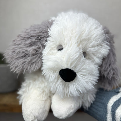 Jellycat Floofie Sheepdog - Large Shaggy Sheepdog Soft Toy Beanie Plush 19"