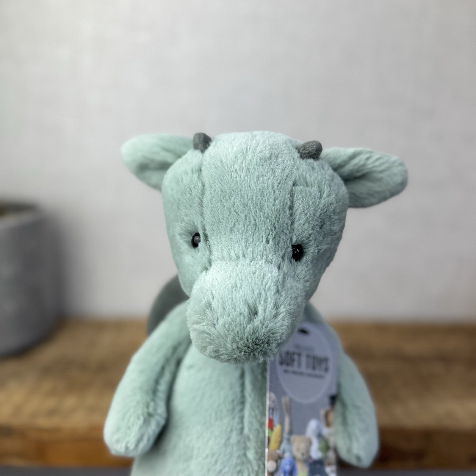 Jellycat Medium Bashful Dragon - Light Green/sage Dragon Soft Toy NWOT
