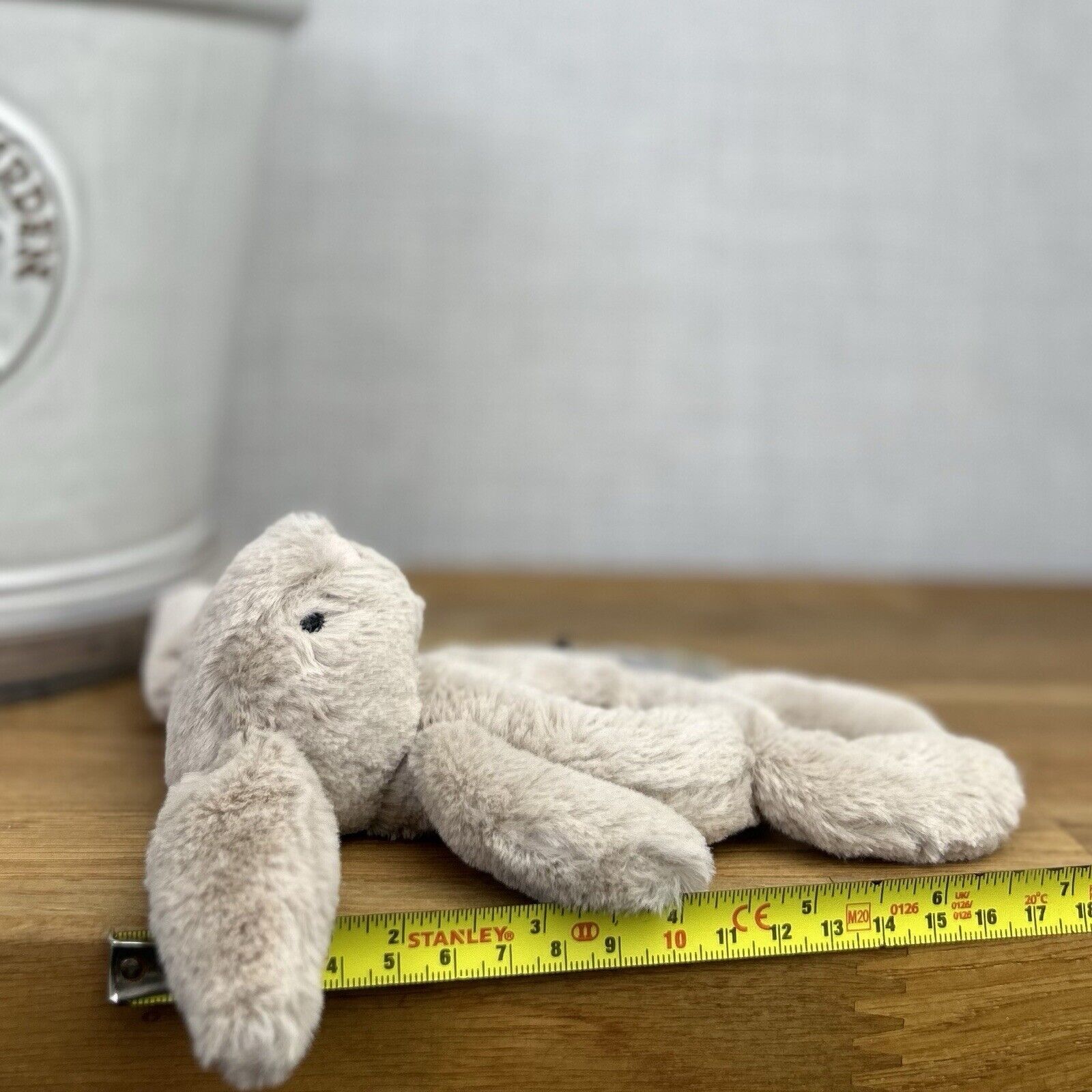 Jellycat Bashful Beige Bunny Ring Rattle - Beige Bunny Rattle Ring Soft Toy Baby