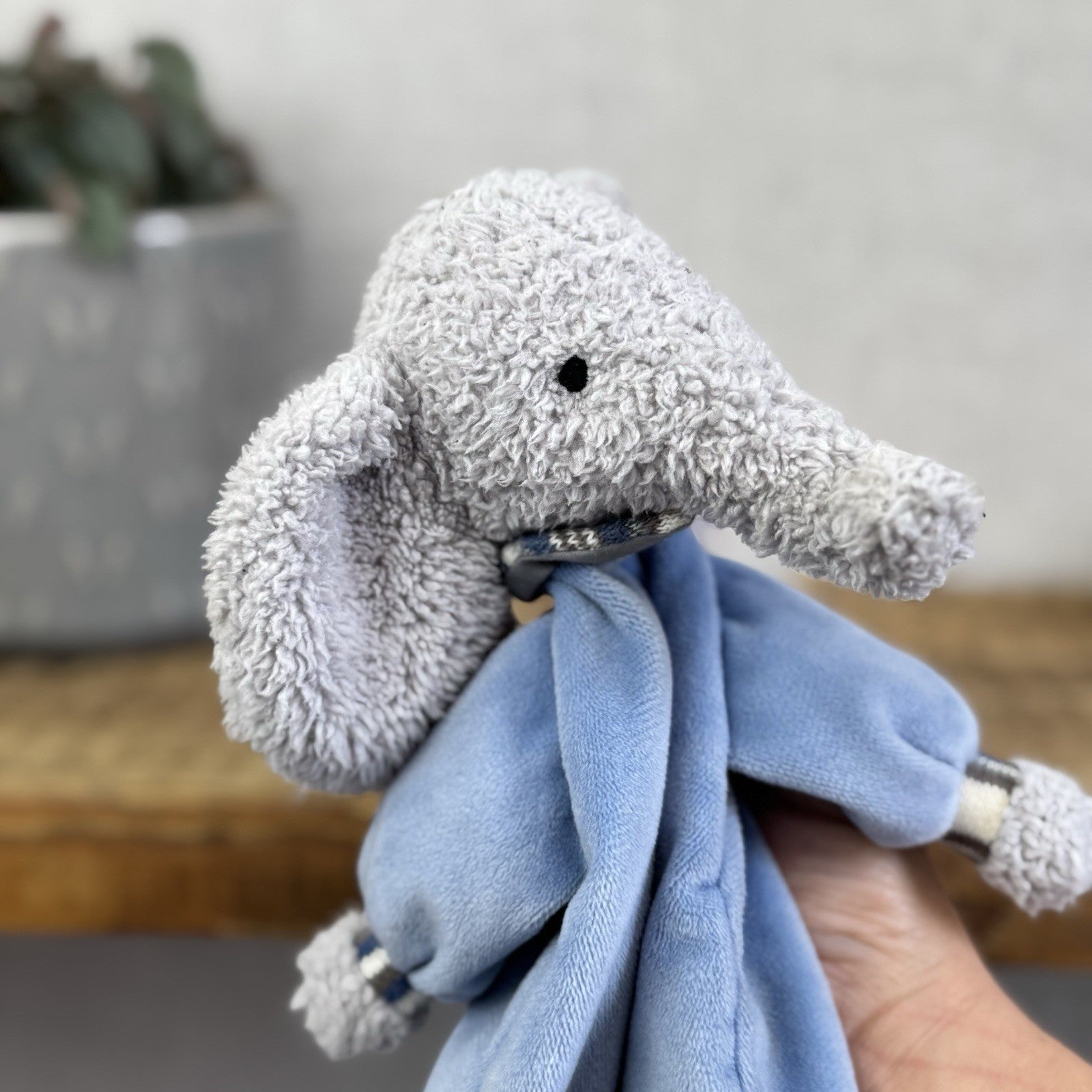 Jellycat Lingley Elephant Soother - Blue Elephant Blanket Comforter Soft Toy