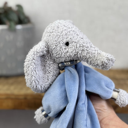 Jellycat Lingley Elephant Soother - Blue Elephant Blanket Comforter Soft Toy