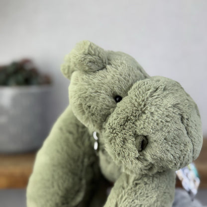 Jellycat Huggady Dino Bag - Green Dinosaur Rucksack Soft Toy Bag Retired NWOT