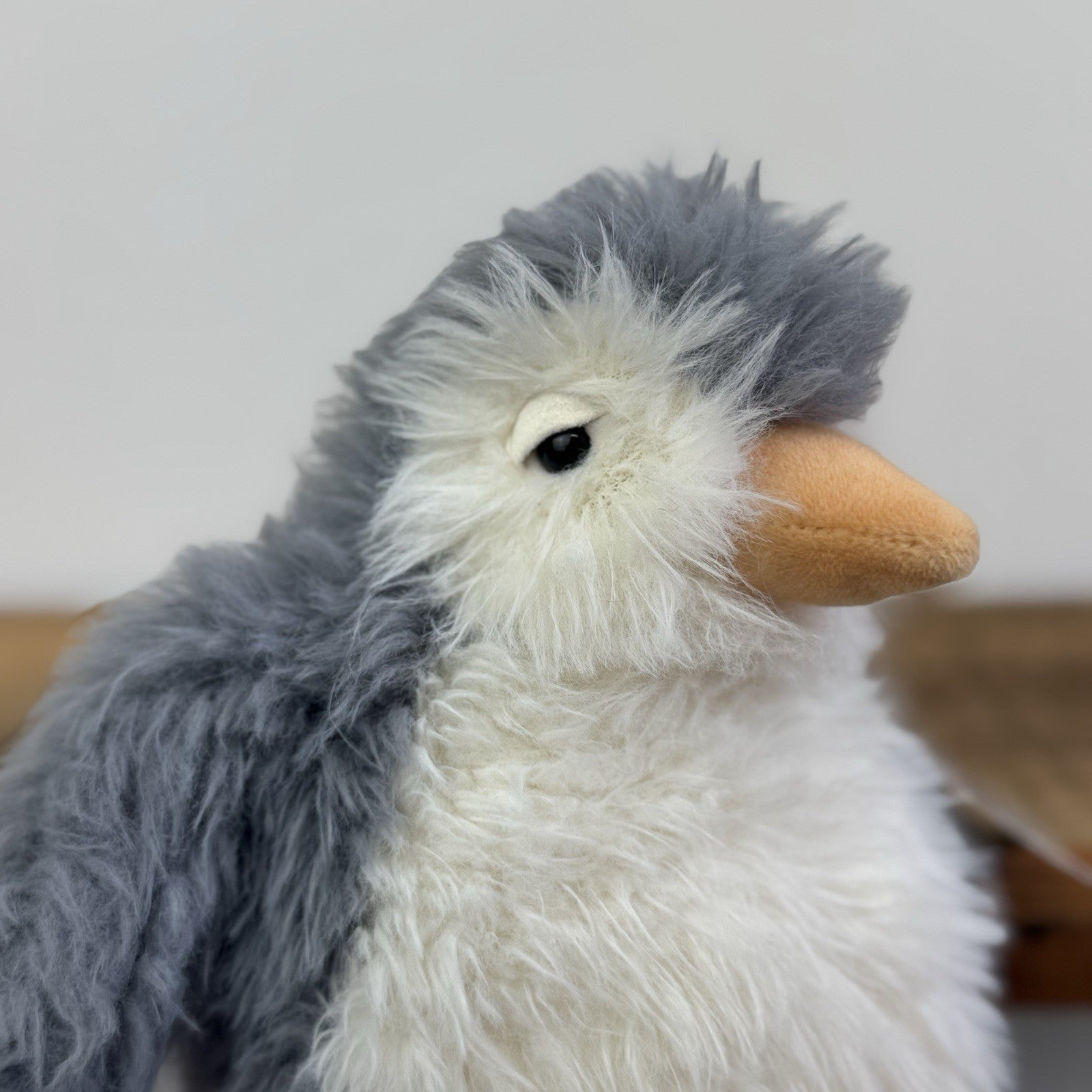 Jellycat Small Rolbie Penguin - Fluffy Grey Plump Penguin Beanie Retired 8"