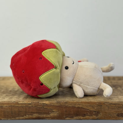 Jellycat Straw-Beret Sallie Red Mushroom Jellycat Plush Cute Kawaii Small 8”
