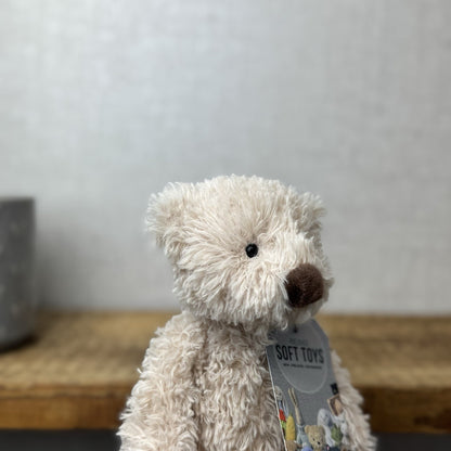 Jellycat Small Biscuit Bear - Curly Off White Small Beanie Bear Retired (#2)