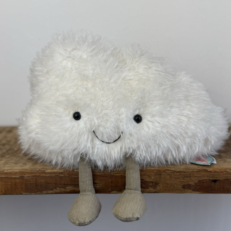 Jellycat Medium Amuseable Cloud - White Cloud beanie Soft Toy - With Tags