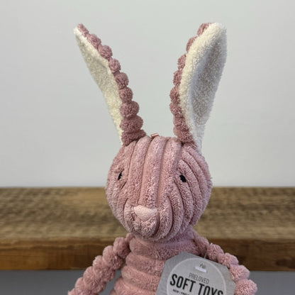 Jellycat Pink Cordy Roy Baby Bunny - Small Pink Beanie Corduroy Bunny Rabbit 12"