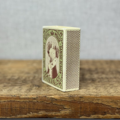 Maileg Sleepy/Wakey Baby Mouse In Matchbox Blue