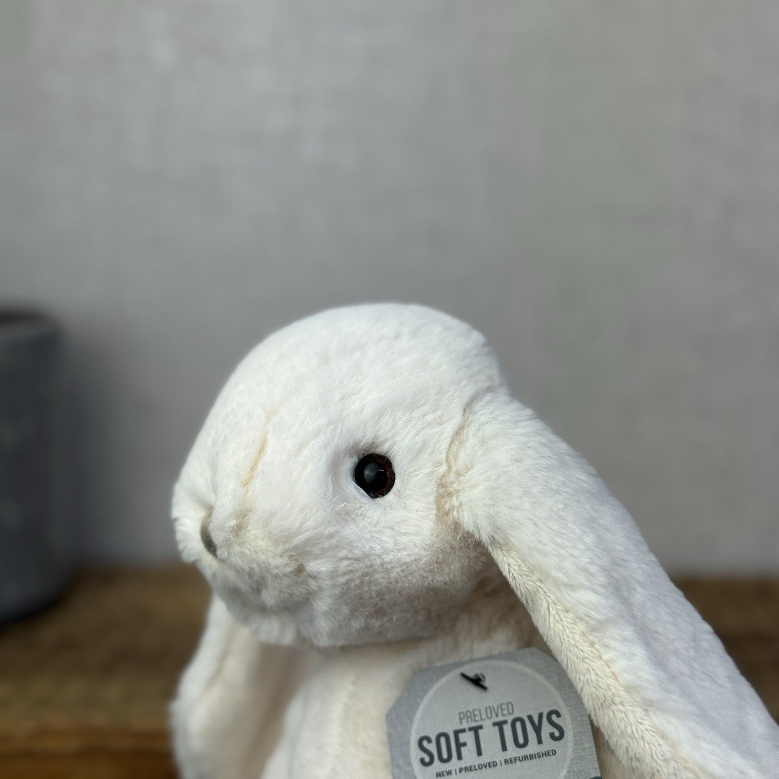 Bukowski Bears - Lovely Kanini Bunny White - White Floppy Beanie Rabbit Plush 