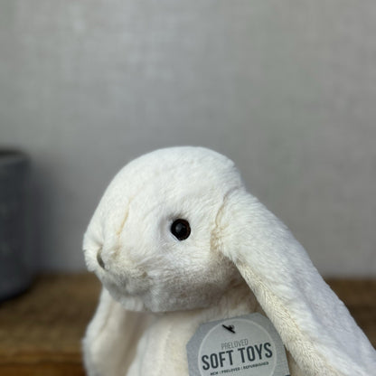 Bukowski Bears - Lovely Kanini Bunny White - White Floppy Beanie Rabbit Plush 