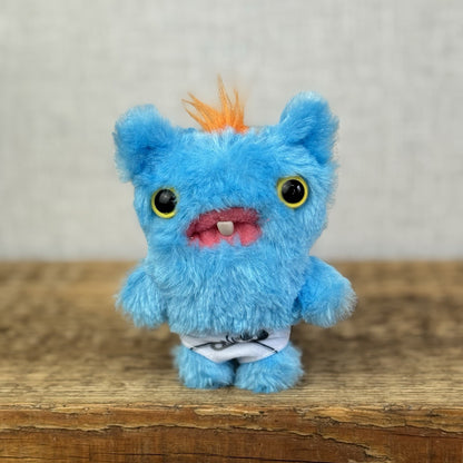 Fuggler Baby Series 3 Screech Baby Blue Fluffy Miniature Fuggler In Diaper 4"