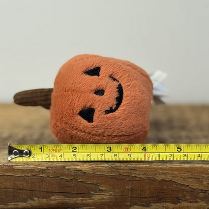 Jellycat OOky Pumpkin - Mini Halloween Pumpkin Plush Beanie NWOT 5"