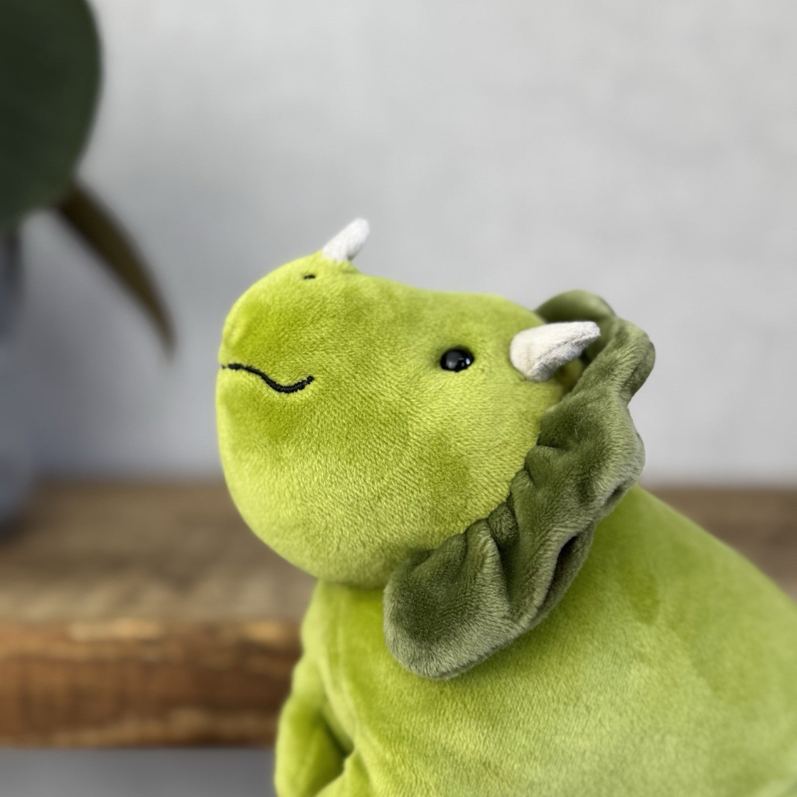 Jellycat Small Mellow Mallow Dinosaur - Super Soft Green Velour Squishy Dinosaur