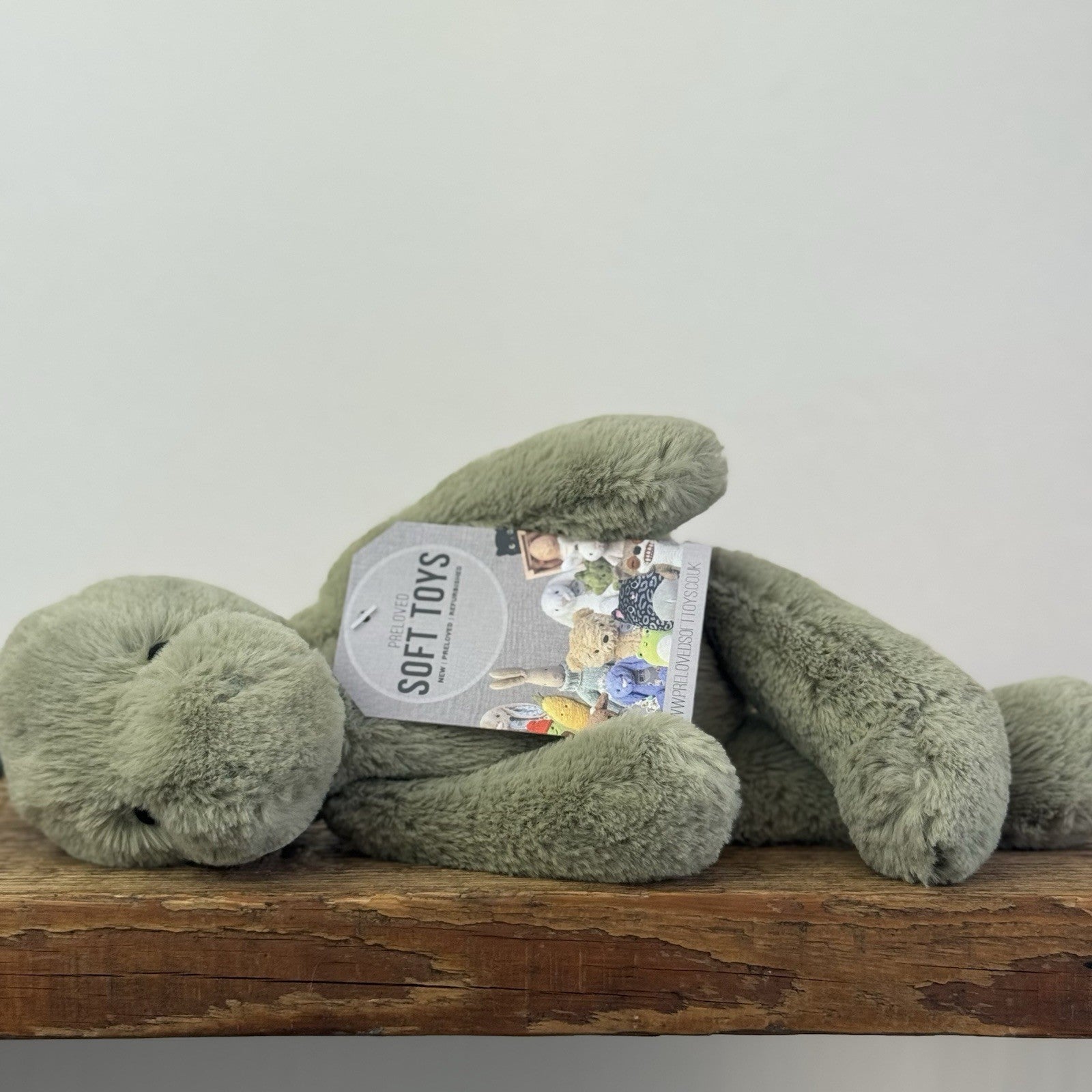 Jellycat Small Boyd Dino - Snugglet Green Super Soft Dinosaur Retired 11"