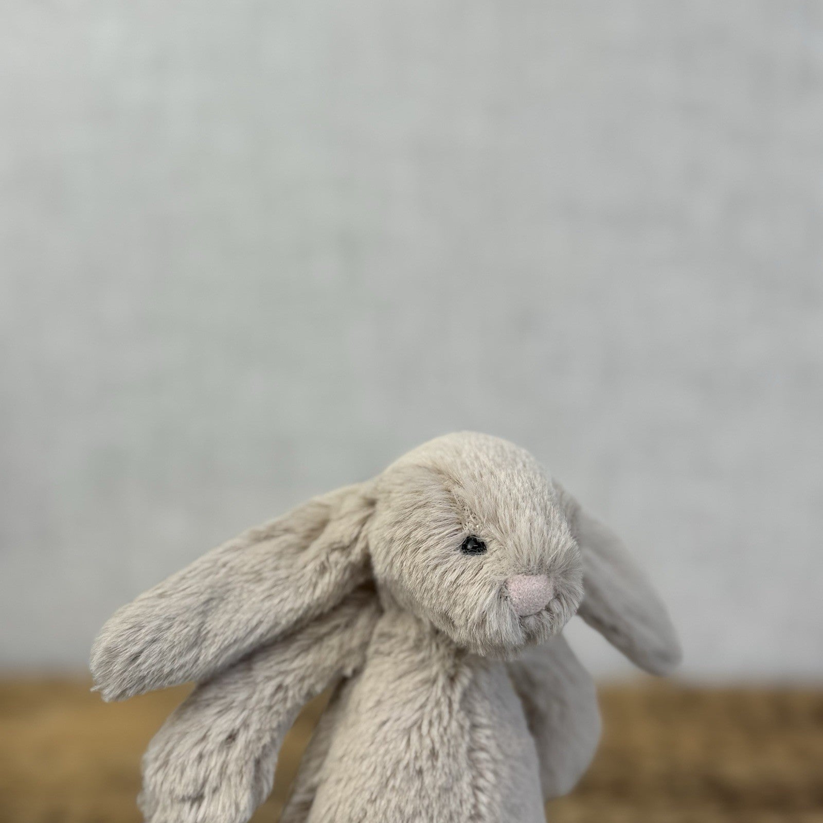Jellycat Tiny Bashful Beige Bunny - Older Style Fabric Tag Miniature Rabbit 5"