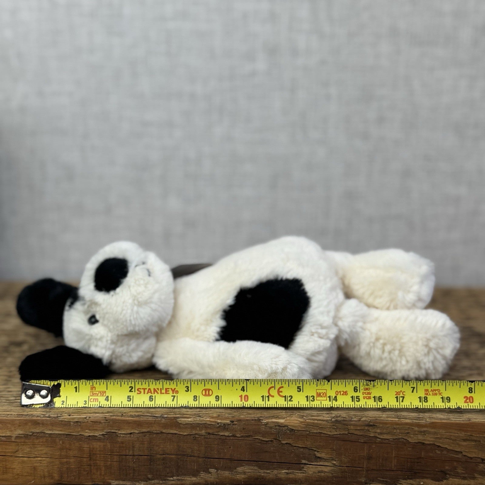 Jellycat Bashful Black & Cream Puppy Dog - Small Beanie Dog Retired Plush 8”