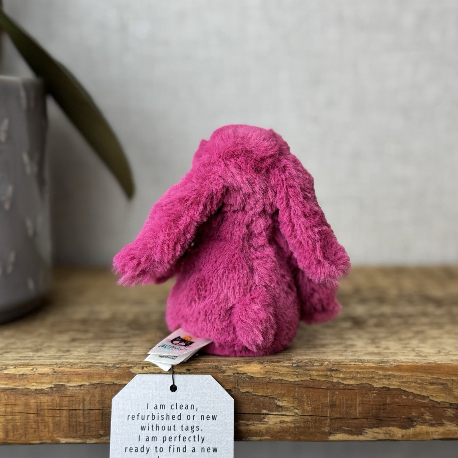 Jellycat Tiny Baby Rose Bashful Bunny - Baby Little Bright Pink Bunny Rabbit 5”