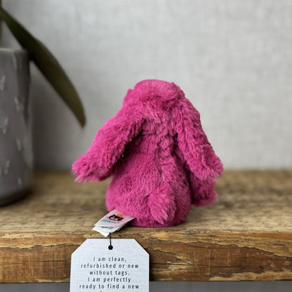 Jellycat Tiny Baby Rose Bashful Bunny - Baby Little Bright Pink Bunny Rabbit 5”