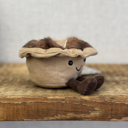 Jellycat Amuseable Mince Pie Soft Toy - Christmas Plush Beanie Small Pie 5" (#2)