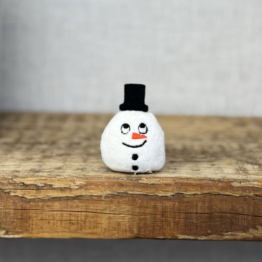 Jellycat Snowman Bean - Tiny Vintage Snowman Beanie Collectible Vintage 2” Micro