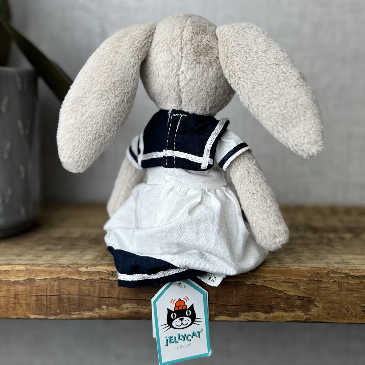 Jellycat Sailing Lottie Bunny  - Bunny In Sailor Dress Retired - Small 10"