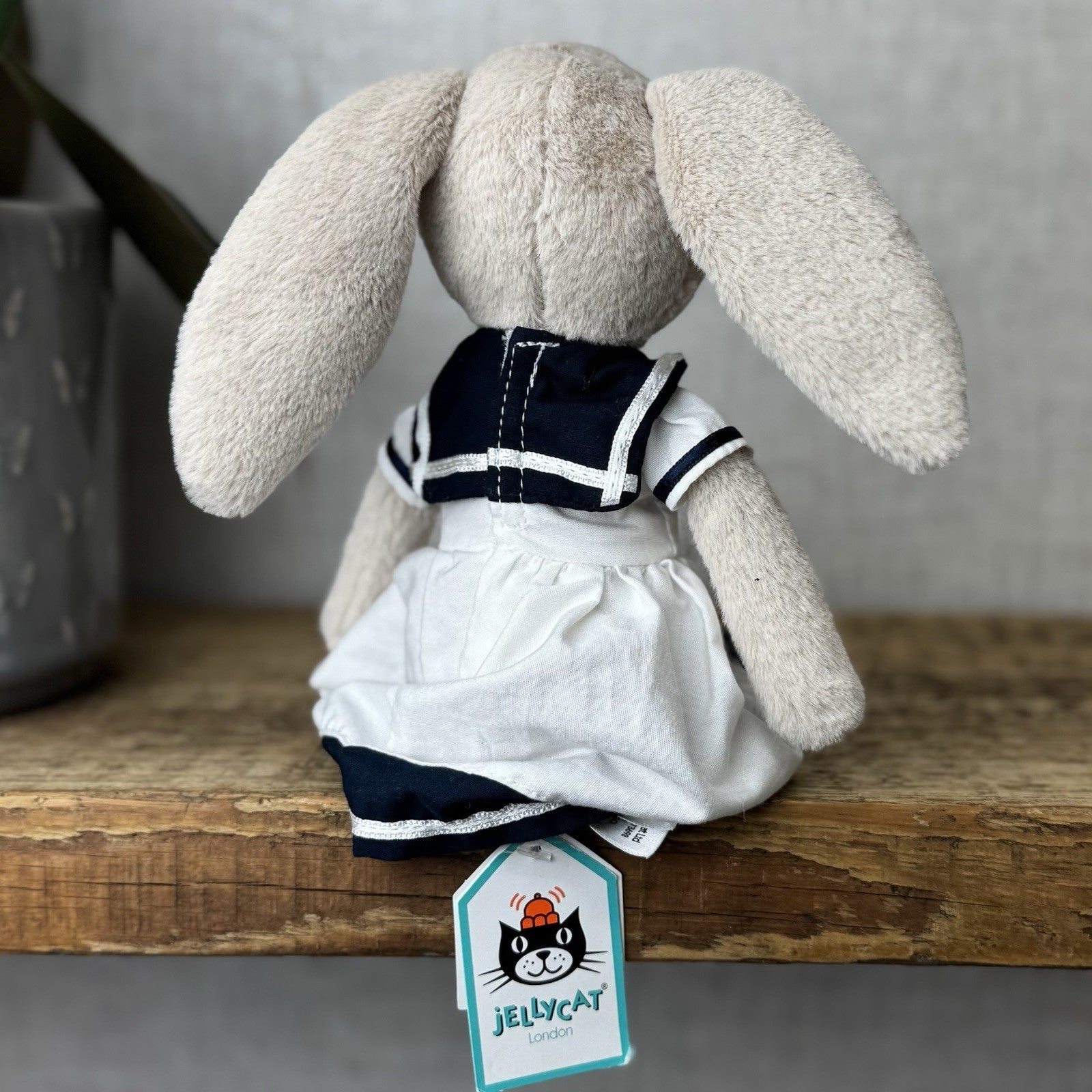 Jellycat Sailing Lottie Bunny  - Bunny In Sailor Dress Retired - Small 10"