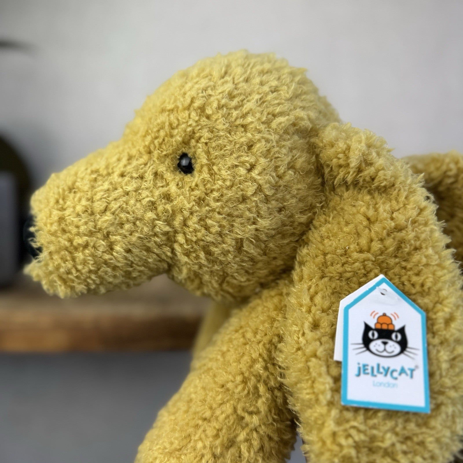 Jellycat Splootie Puppy - Retired & Rare Large Golden Beanie Floppy Dog 22”