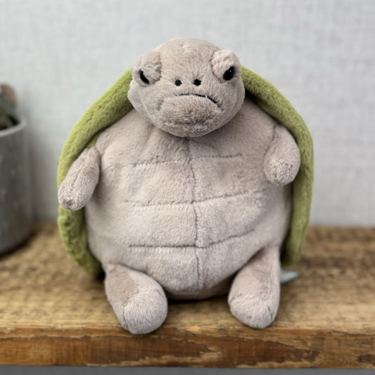 Jellycat Timmy Turtle - Grumpy Turtle Soft Toy (With Tags) Beanie Turtle 12"