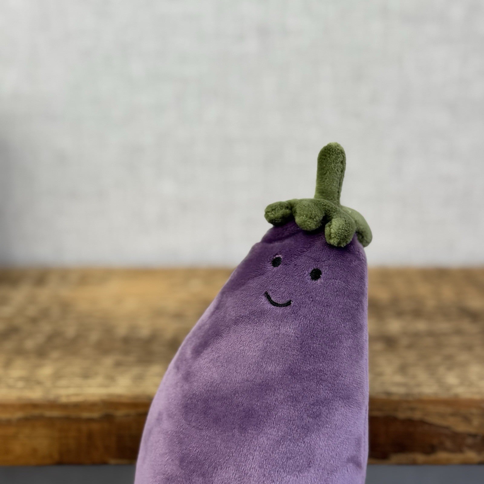 Jellycat Vivacious Aubergine - Small Purple Velour Beanie Vegetable Play 7" NWT