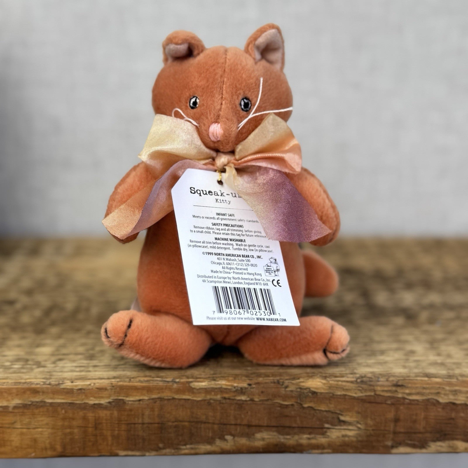 North American Bear Company - Squeek-ums Kitty Mini Unique Baby Gift New