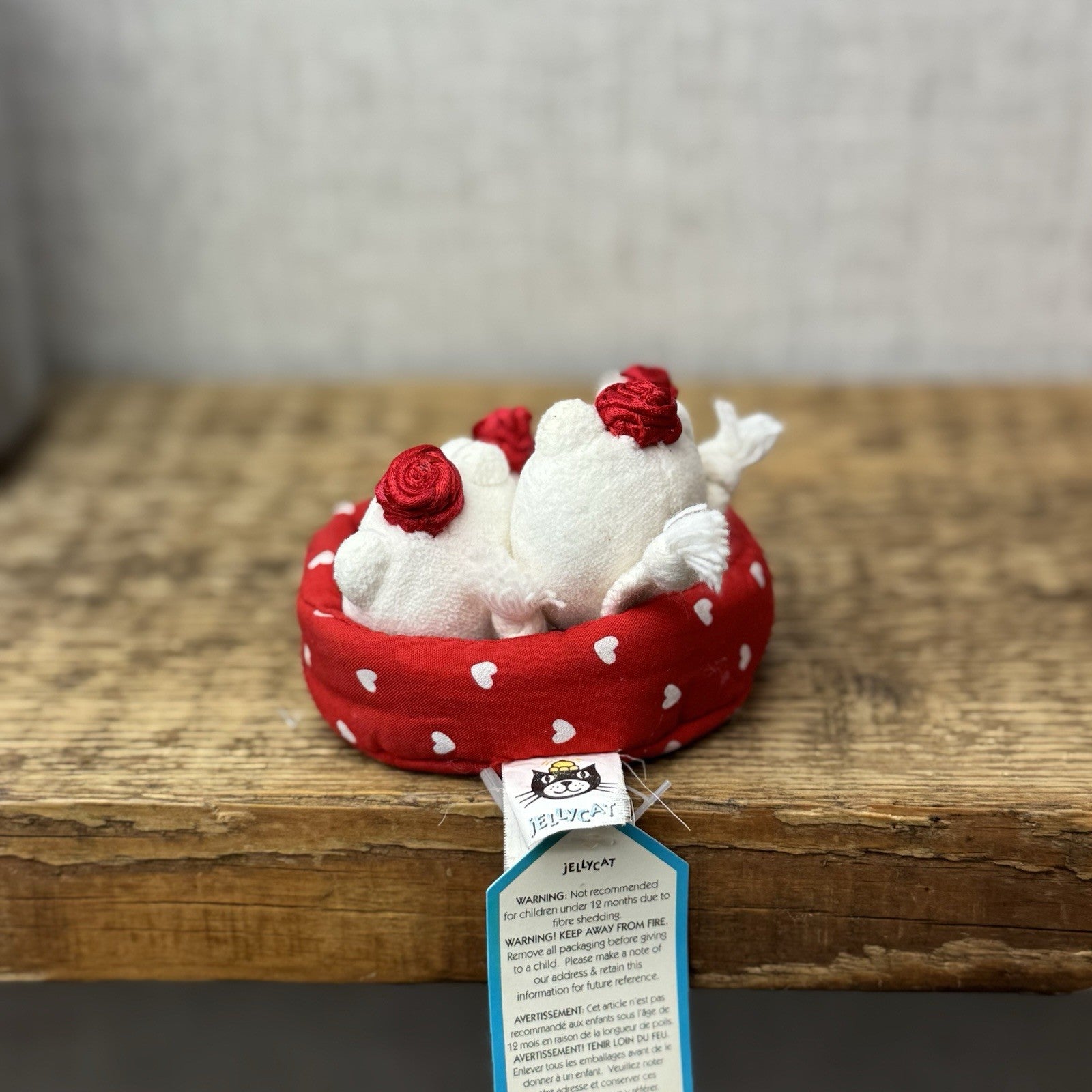 Jellycat Nesting Kitty Beans - Vintage Jellycat (Repaired, Partial Tag) Mini 3”