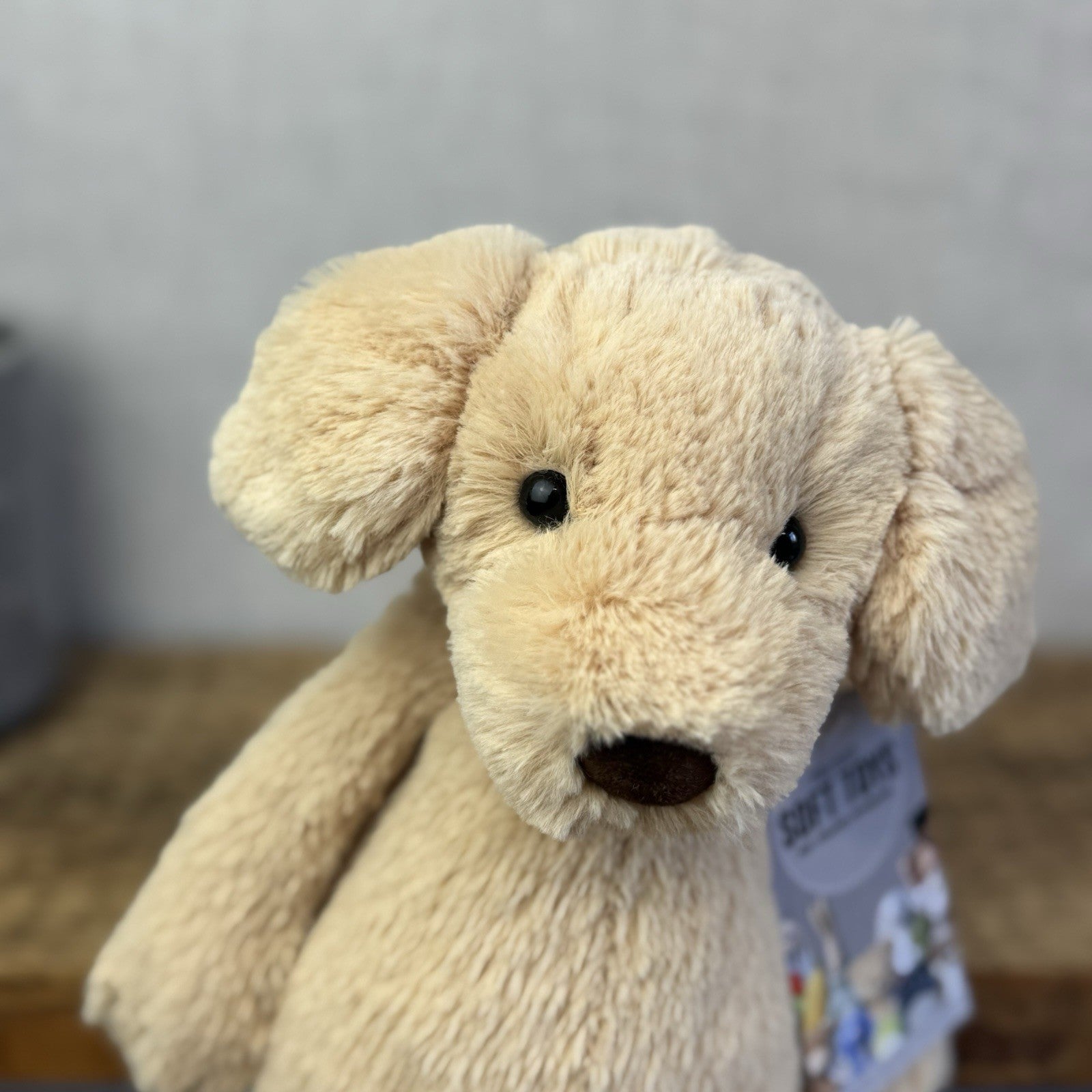Jellycat Medium Bashful Labrador - Medium Golden Dog Pup Retired Old Plush 12"