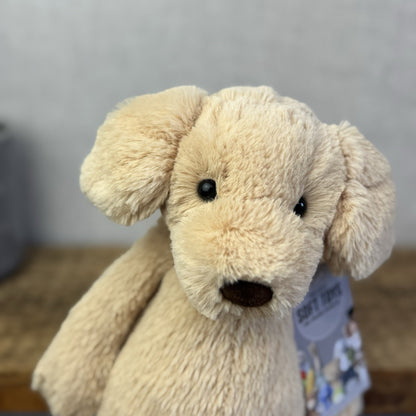 Jellycat Medium Bashful Labrador - Medium Golden Dog Pup Retired Old Plush 12"