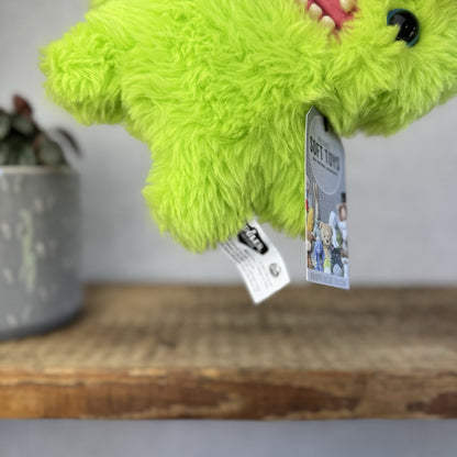 Fuggler Screech - Bright Green Fluffy Fuggler - Blue Eyes Fluffy Funny Ugly (#2)